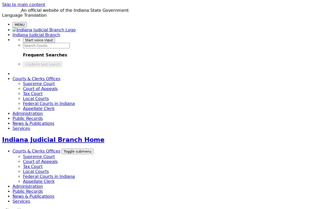 Crown Point resident lookup MyCase name search guidance