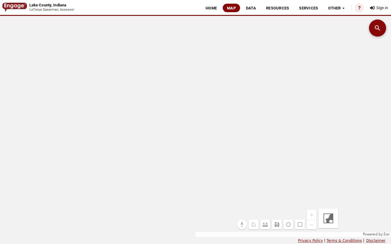 Lake County Assessor parcel result tabs used for a Crown Point address search